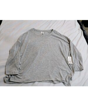 Casual Light Gray Women's Top